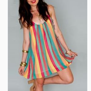 Show me your mumu striped mini dress
